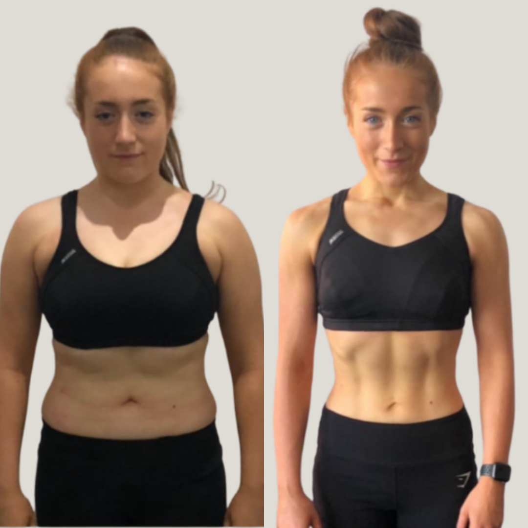 personal trainer results with a client