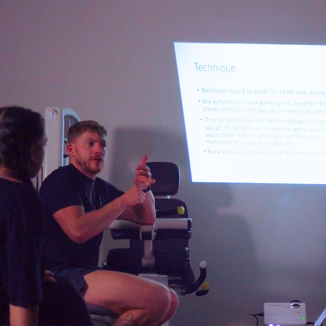 personal trainer education session