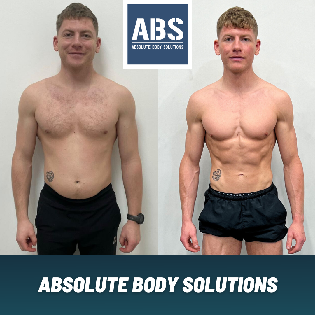 before and after of a personal trainer who underwent a transformation programme