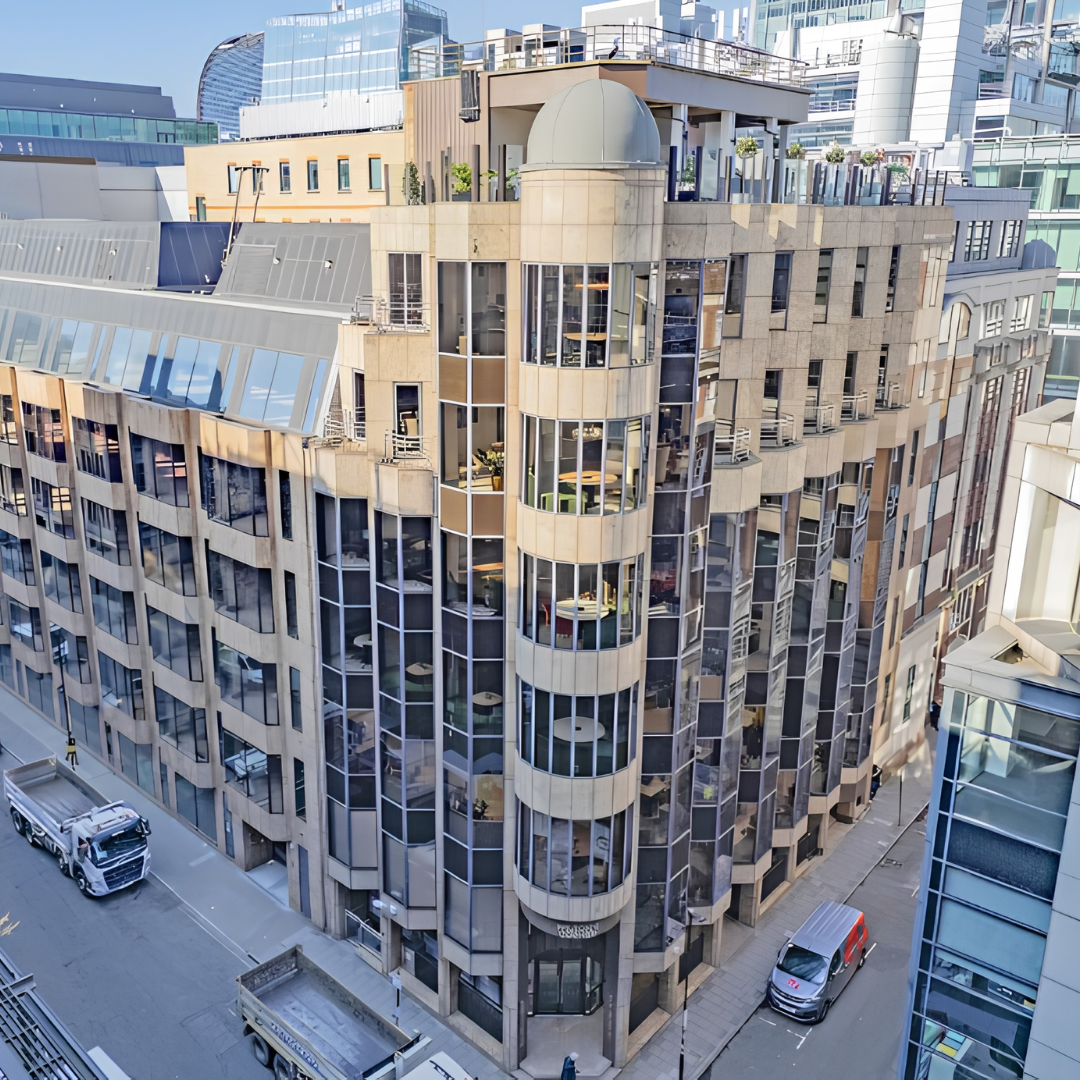 frontage of a building in the city of london where abs personal training is based.